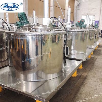 Centrifuga estraente verticale 800rpm di separazione di solido liquido della ruspa spianatrice 1250L di concentrazione