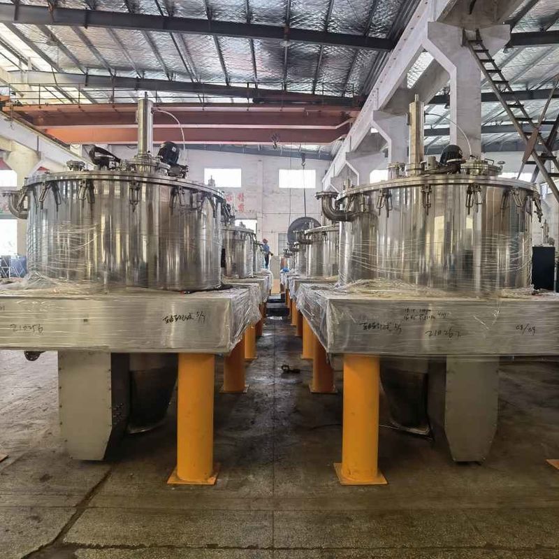 il lotto automatico della ruspa spianatrice inferiore di scarico della Tirata-borsa 800L aziona la centrifuga per gli ingredienti farmaceutici attivi