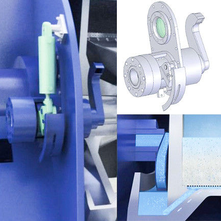 il sifone orizzontale Peeler della separazione della polvere 1400rpm centrifuga per il prodotto chimico